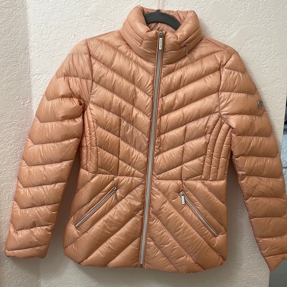 Michael Kors Packable Down Coat- Rose Water
